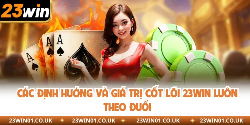 23WIN 20 Các định hướng và giá trị cốt lõi 23WIN luôn theo đuổi